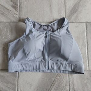 Yvette Zip Mesh Padded Running Women's High Support Sports Bra 4XL